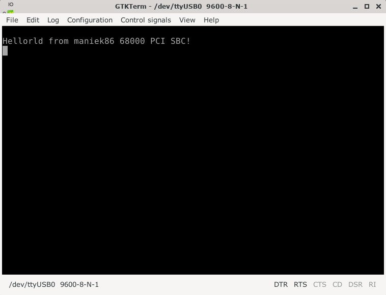 Hello World in the terminal