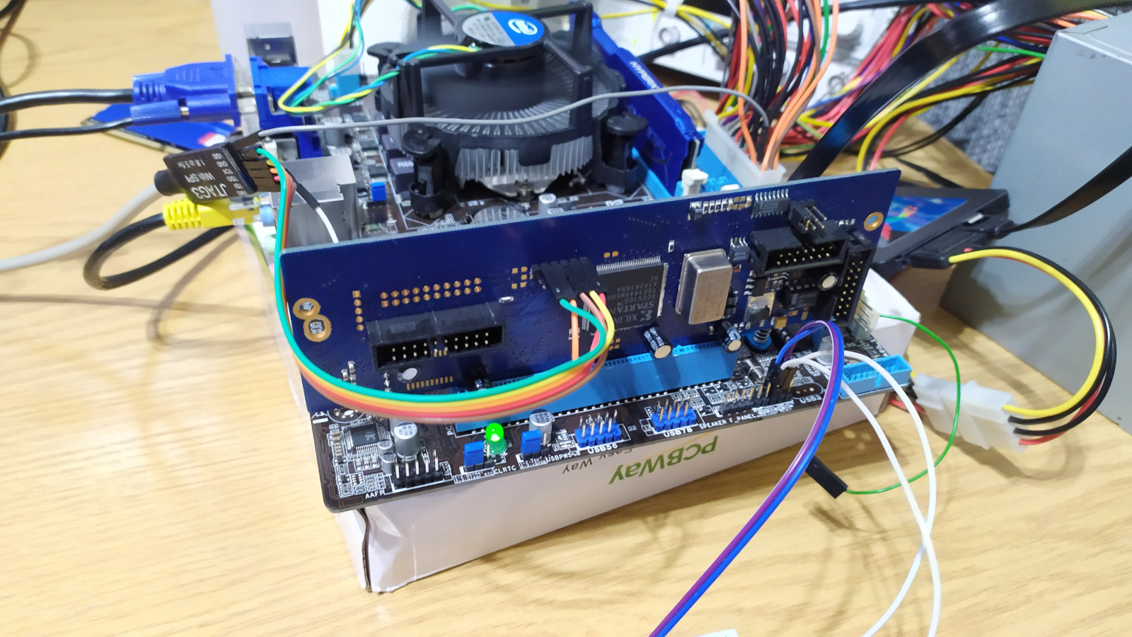 Test platform for PCI FPGA card