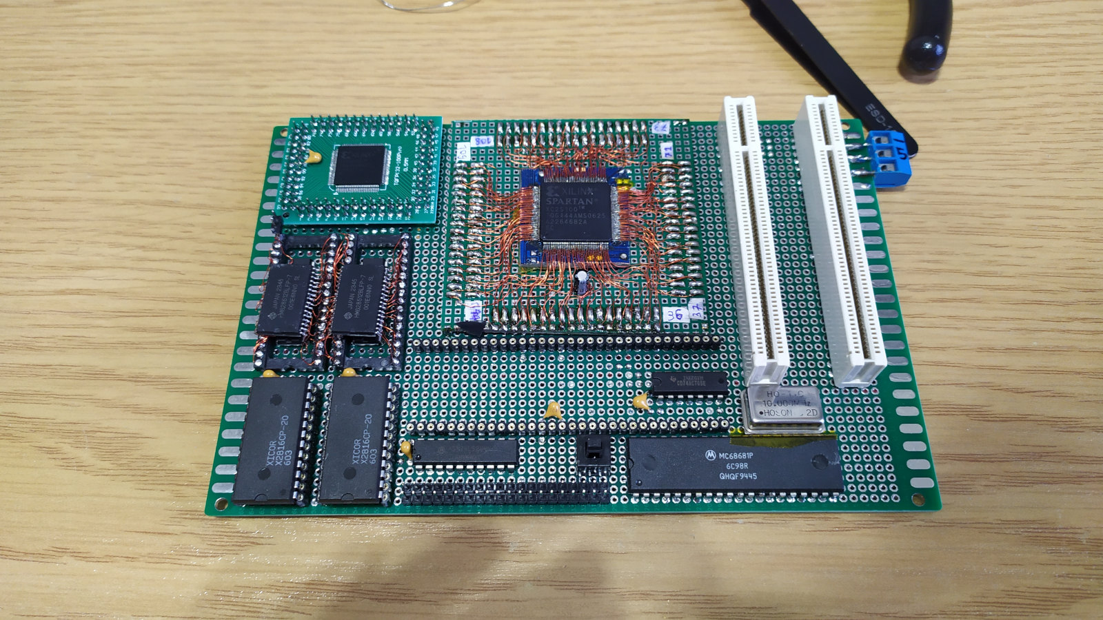 Soldering the board #2