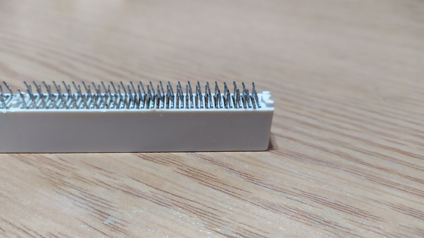 Bending PCI slot pins to fit it into prototype PCB
