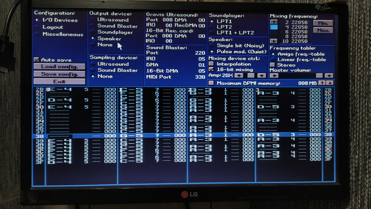 FastTracker II on M8SBC-486
