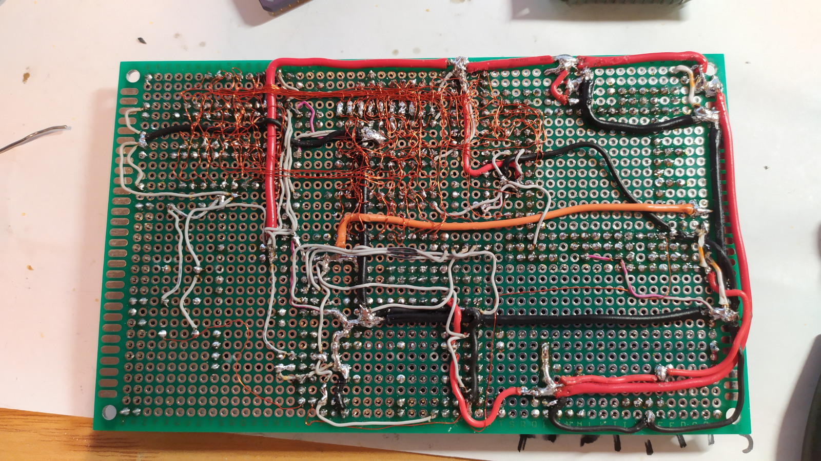Soldering progress - back