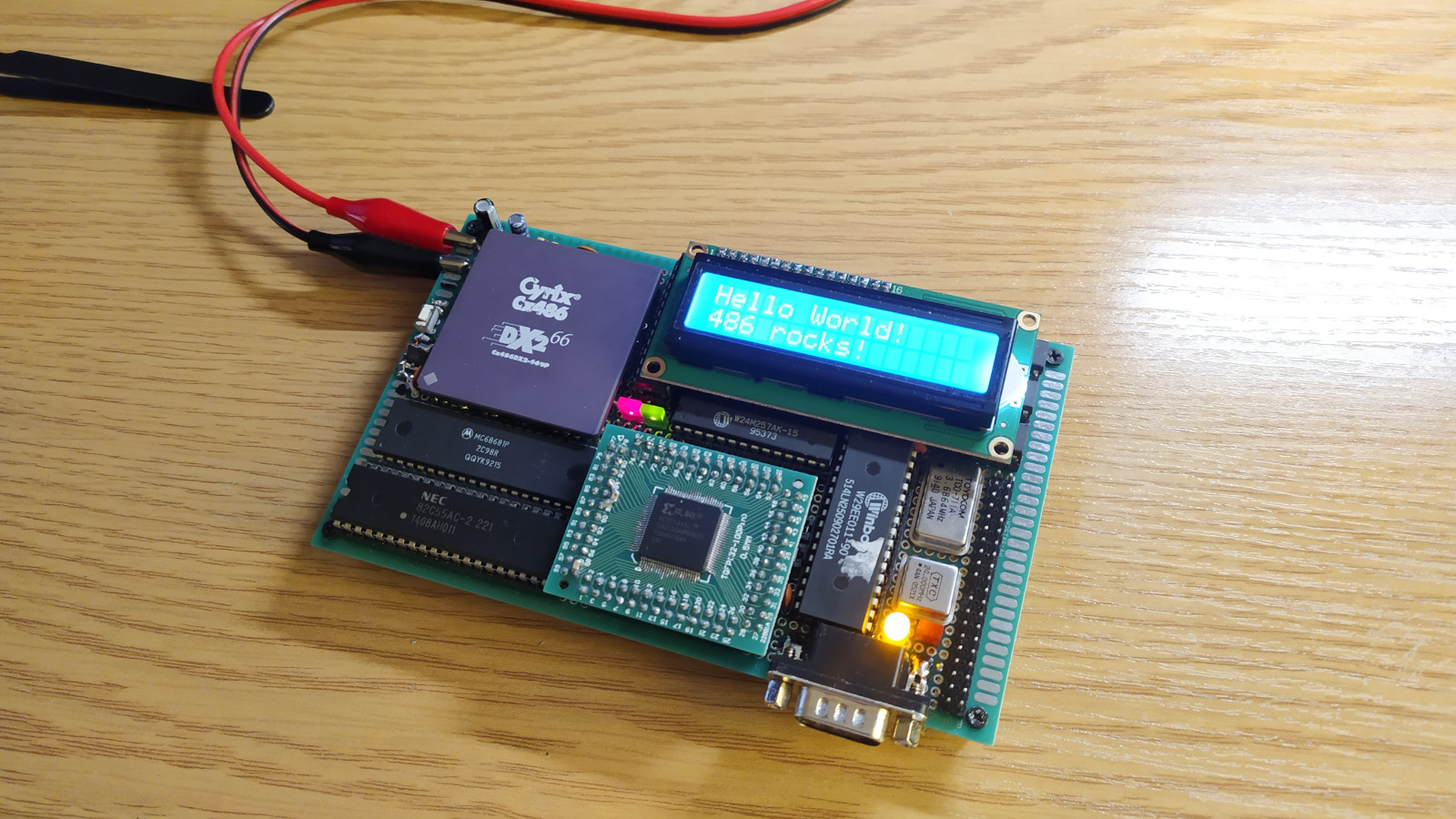 Hello World on 486 homebrew