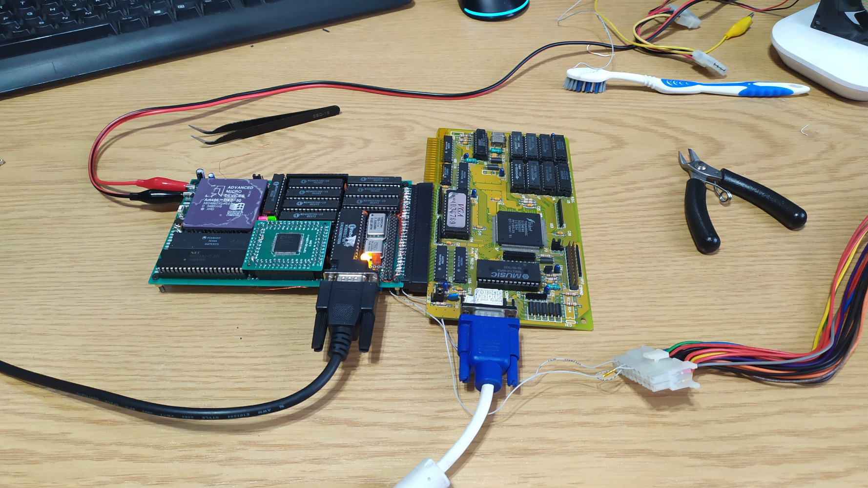 TVGA8900C in my 486 homebrew