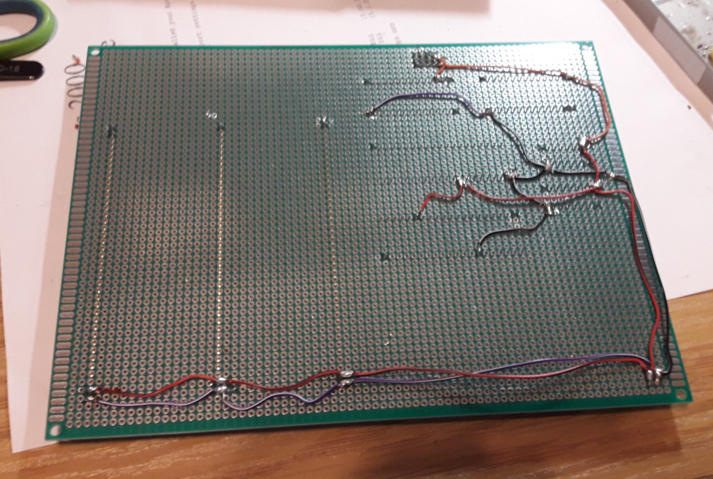 Soldering on prototype board #2