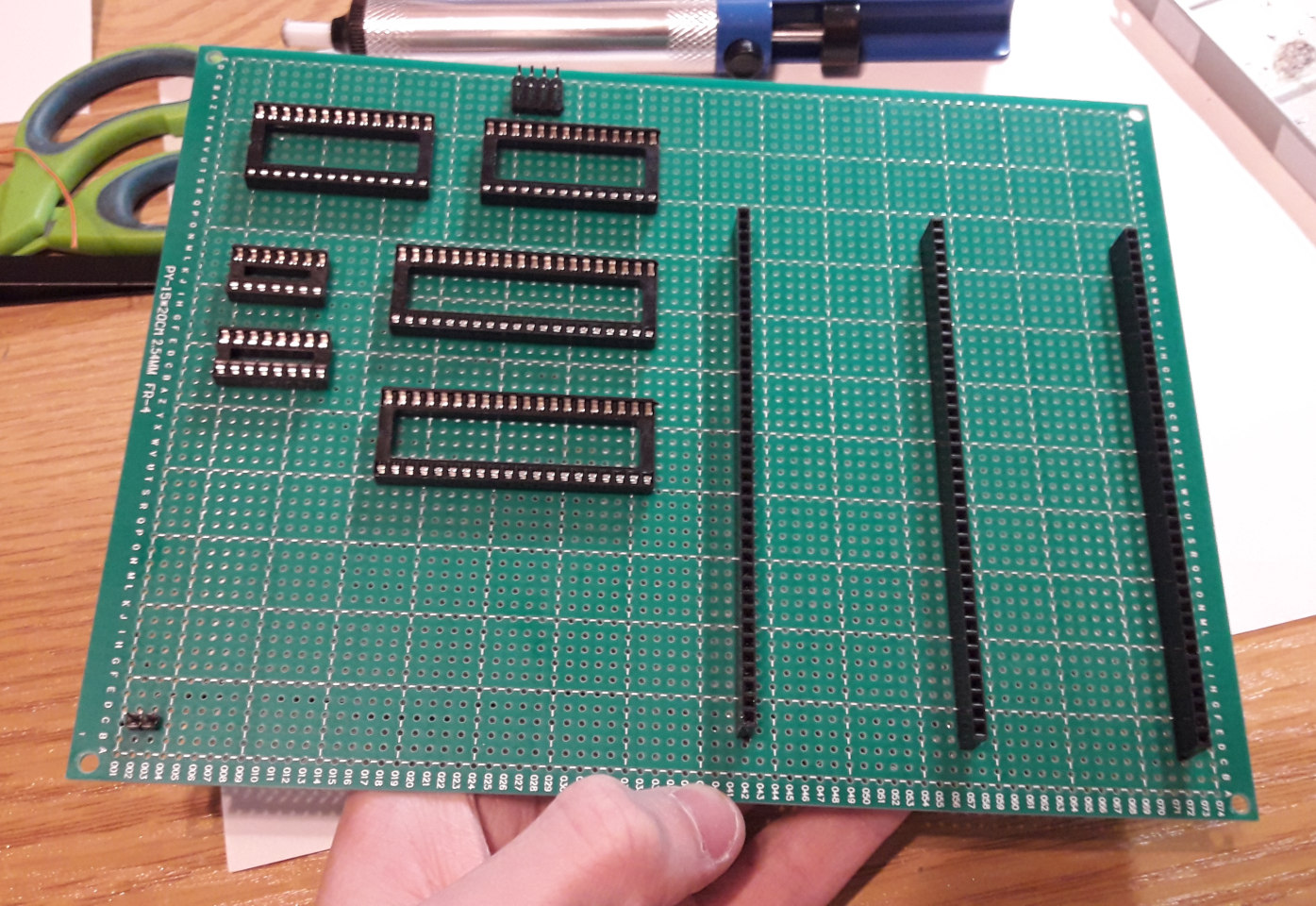 Soldering on prototype board