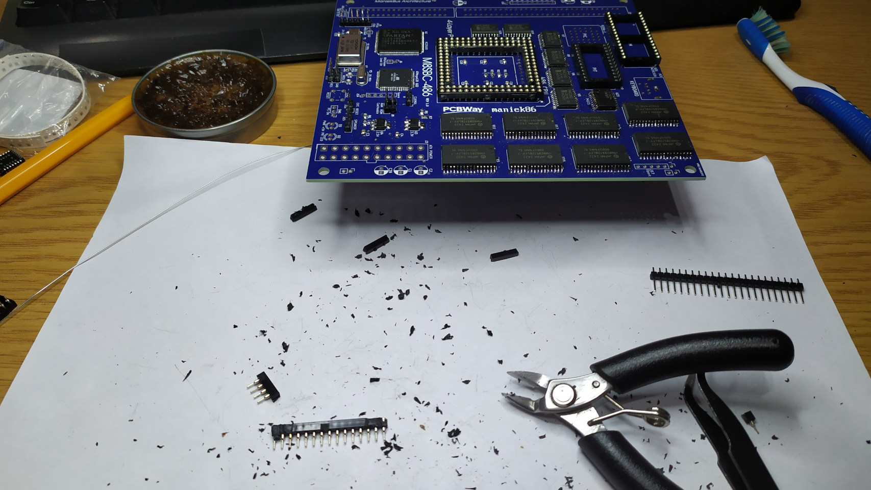 Making the PGA socket