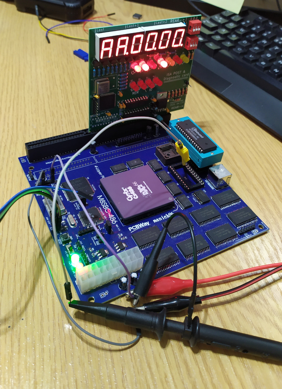 My POST card working together with my board!