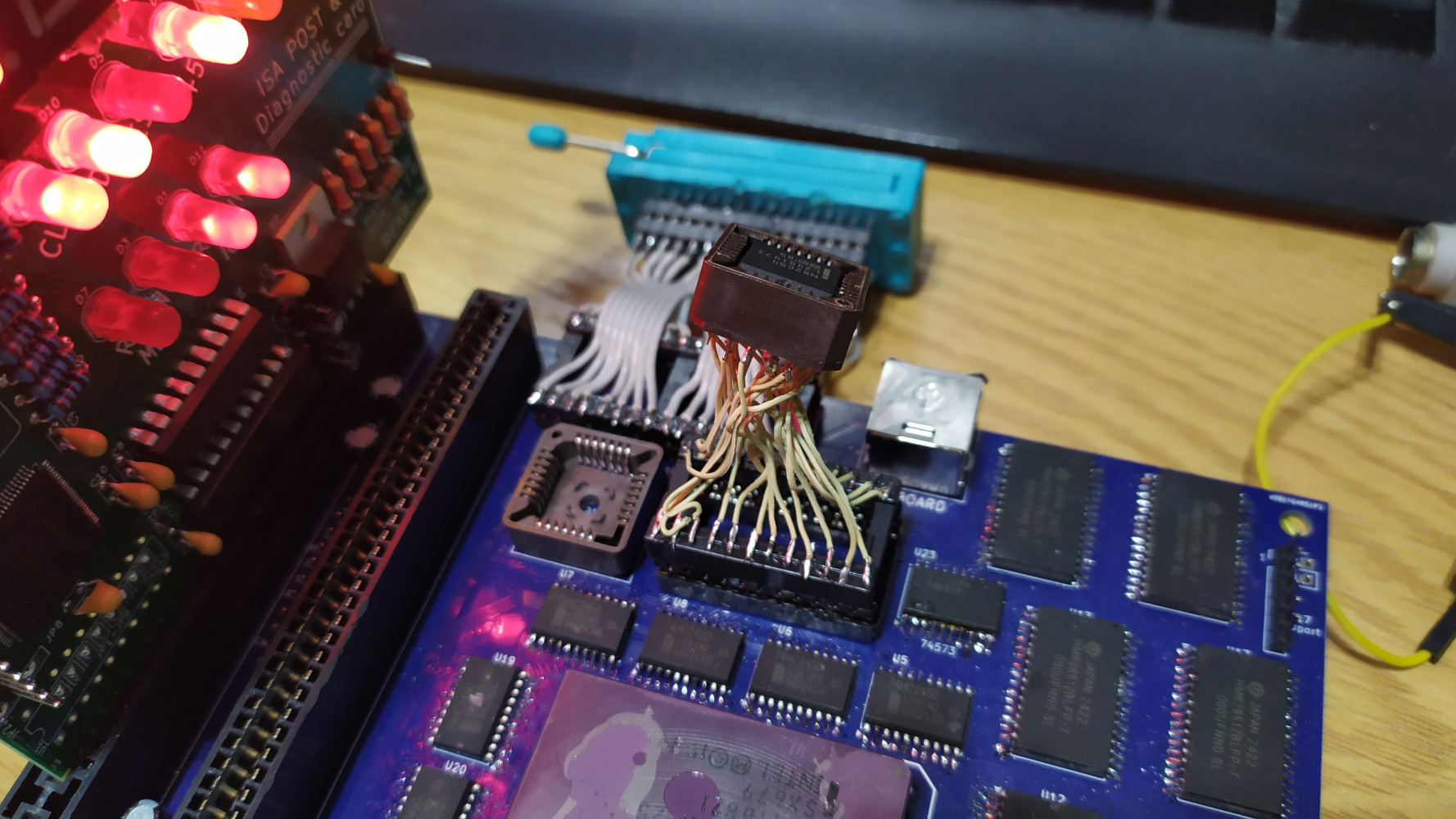 DIY PLCC to DIP adapter